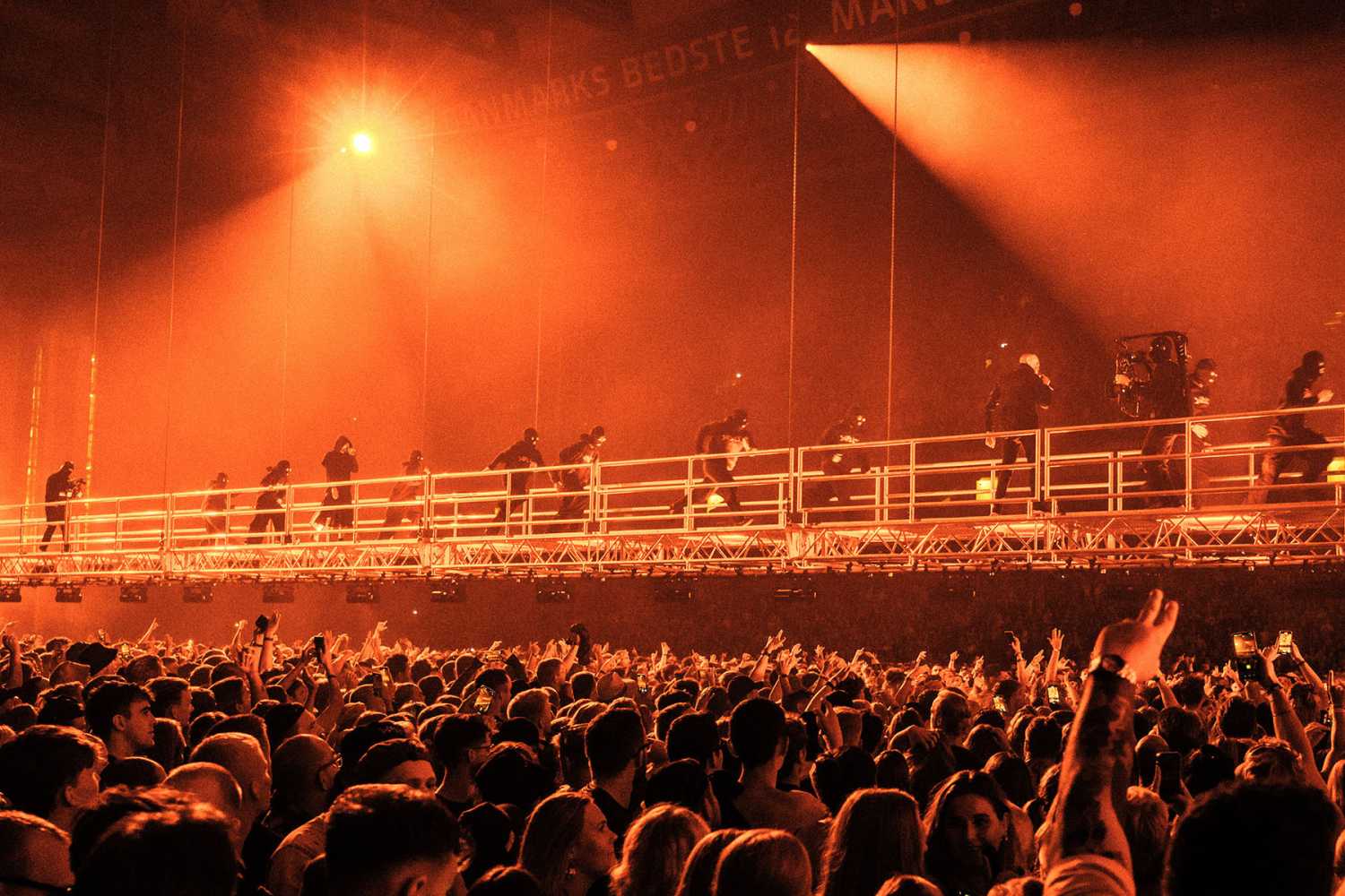 On the runway at Parken stadium (photo: Bo Flemming)