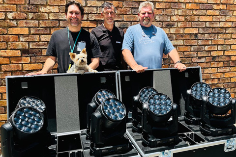 MJ's Theo Rood, Mike Jones and Bentley with DWR's Duncan Riley