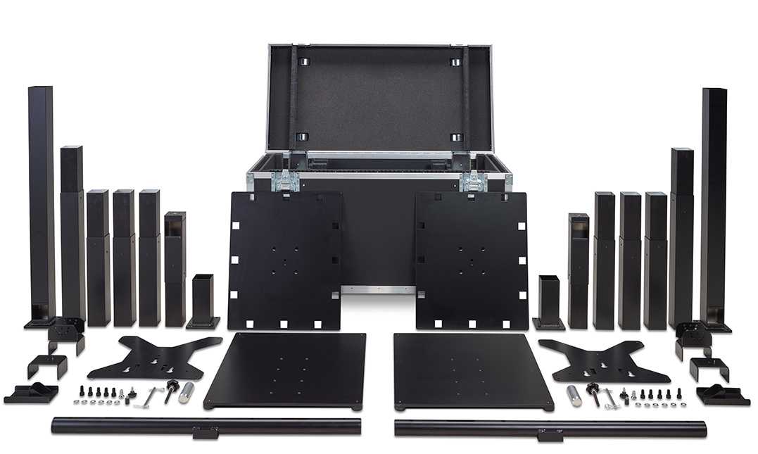 The PG3 NEO Design Stand can be built in 11 different heights