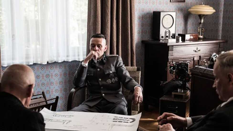 Christian Friedel plays Rudolf Höss, the Nazi commandant of Auschwitz