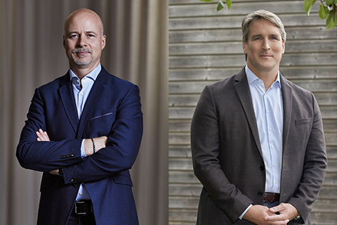 Amnon Harman (CEO d&b audiotechnik) and Hervé Guillaume (CEO L-Acoustics Group)