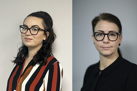 Kristy Shepherd and Laura Davidson