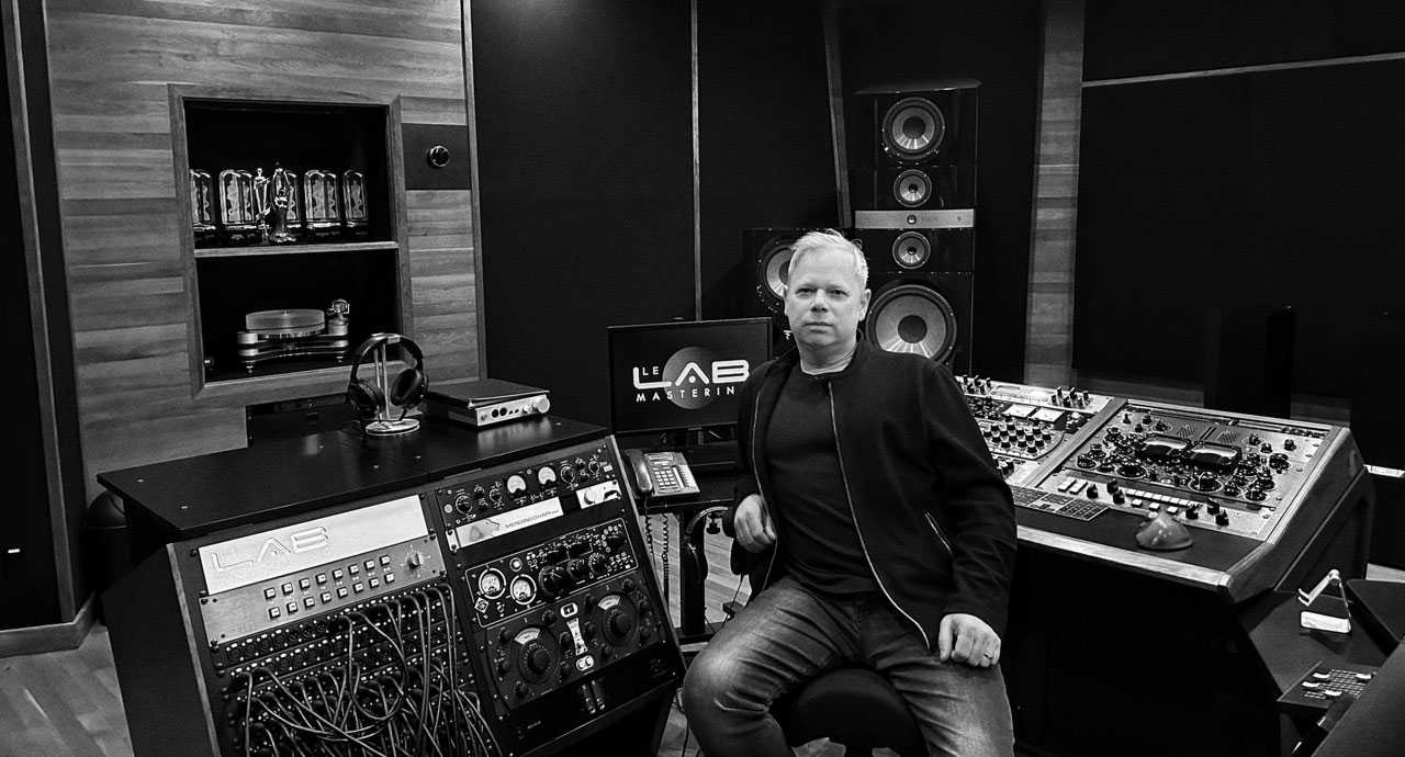 Marc Theriault in the control room