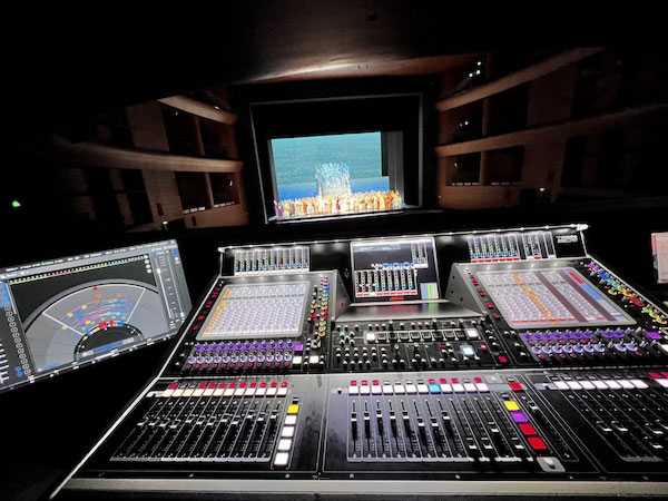 Two mirrored Quantum 7s backstage and two mirrored SD5s at front of house were connected via an optical network